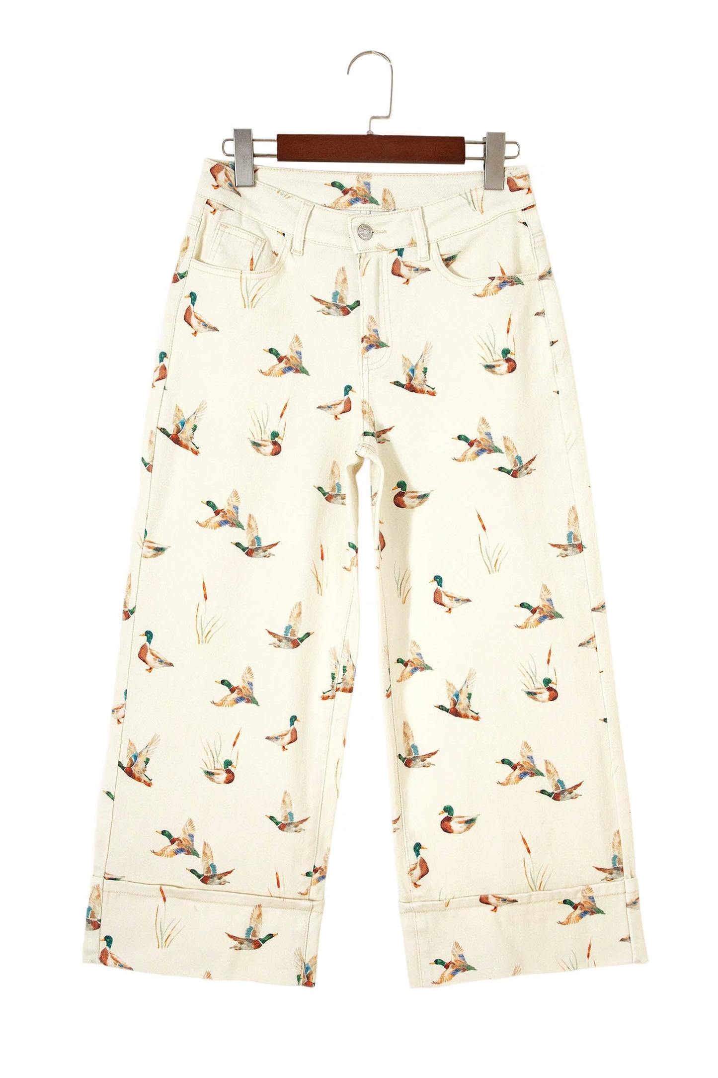 Western Mallard Cuffed Hem Shift Jeans