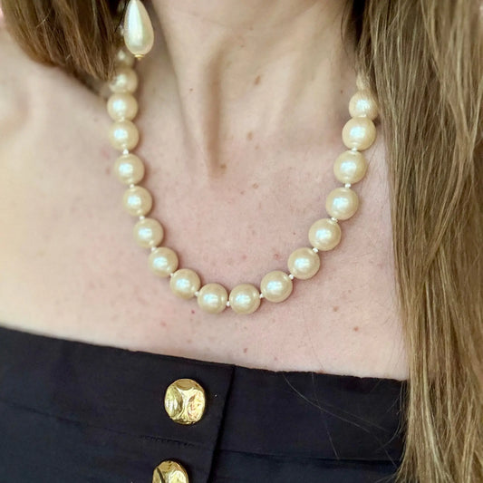 Italian Vintage Pearl Necklace