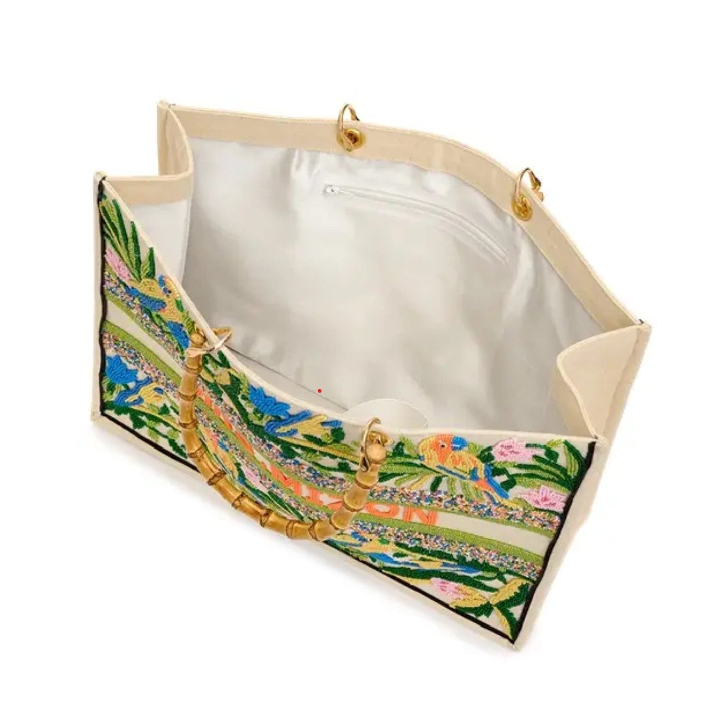 Birds of Paradise Custom Beaded Tote