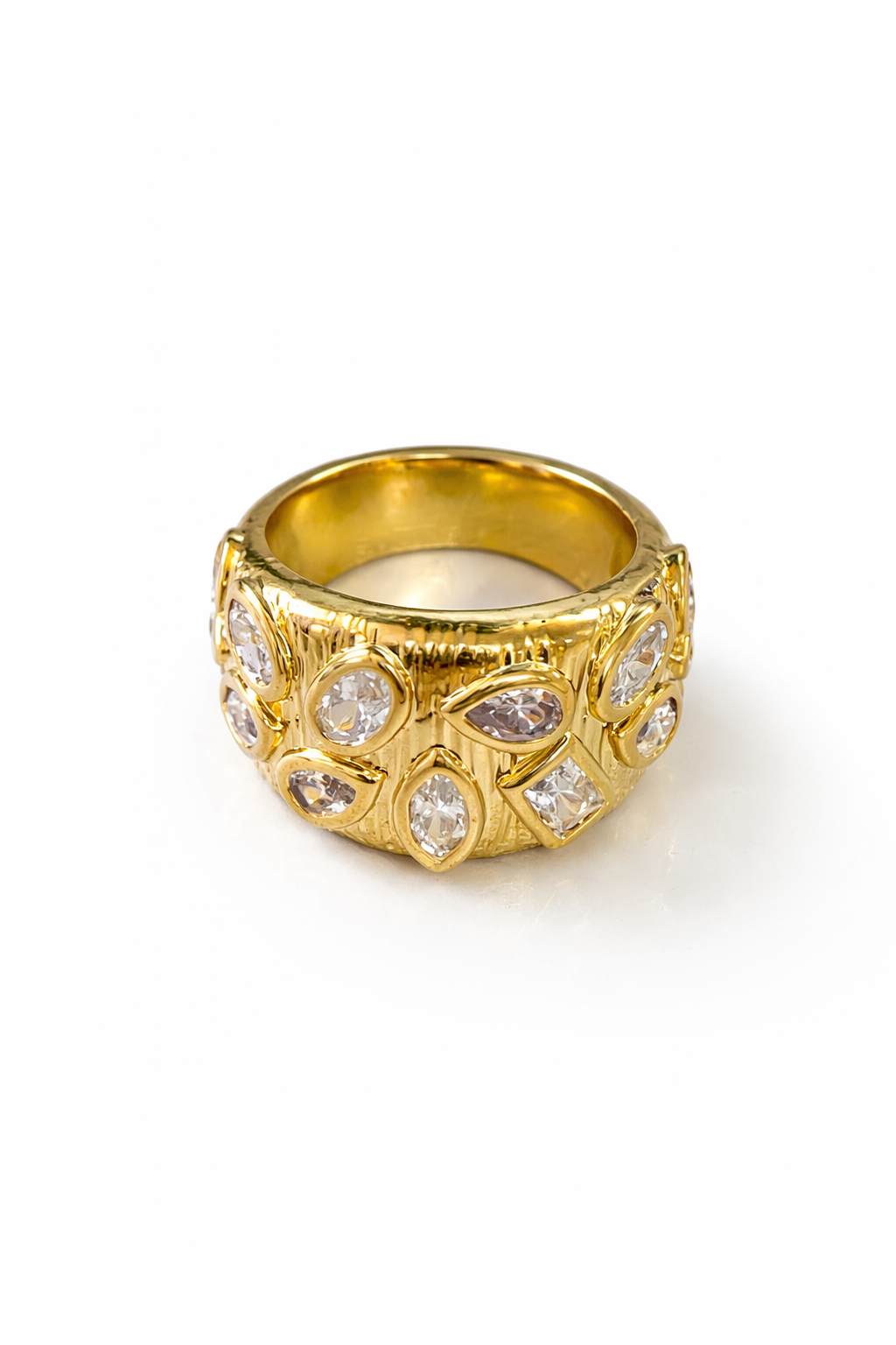 Georgie Bezel Set Gemstone Statement Ring