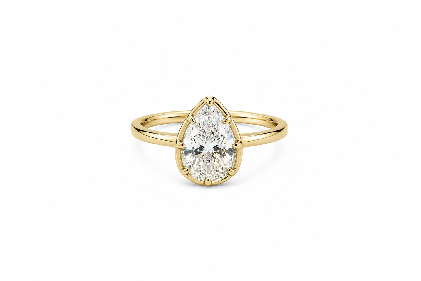 Pear Cut Bezel Ring