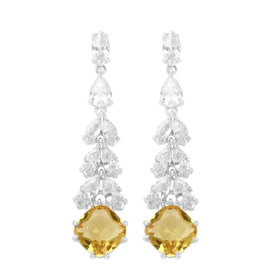 Soleil CZ Drop Earrings