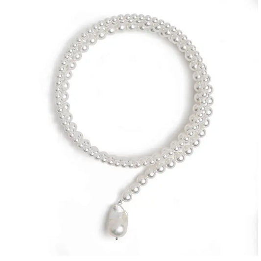 Gretchen Pearl Wrap Necklace