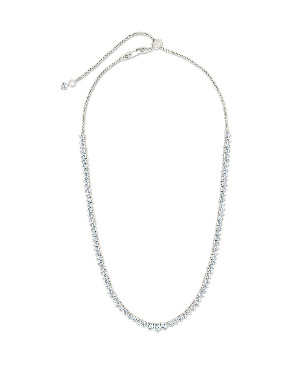 Tatum Adjustable CZ Tennis Necklace