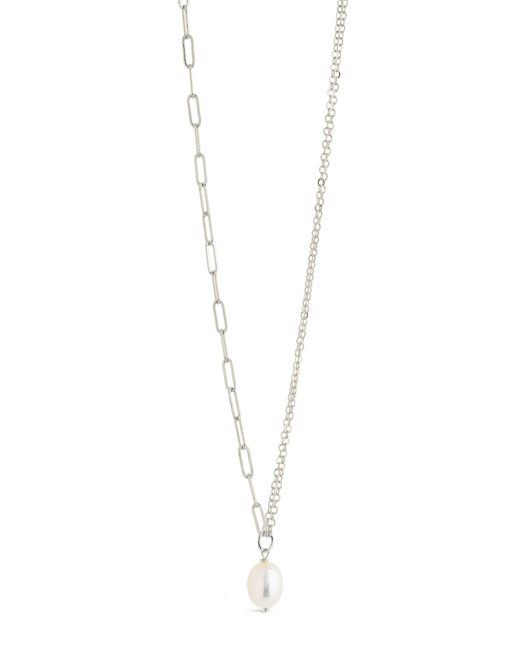 River Pearl Drop Chain Necklace