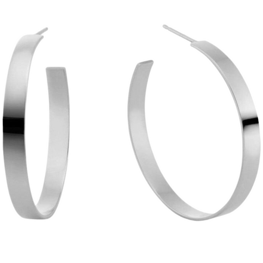 Carrie Flat Hoop Earrings