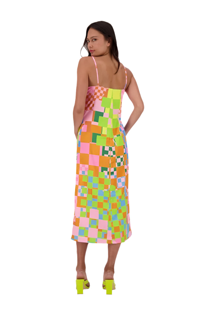 Gabby Isabella Print Slip Dress 324713