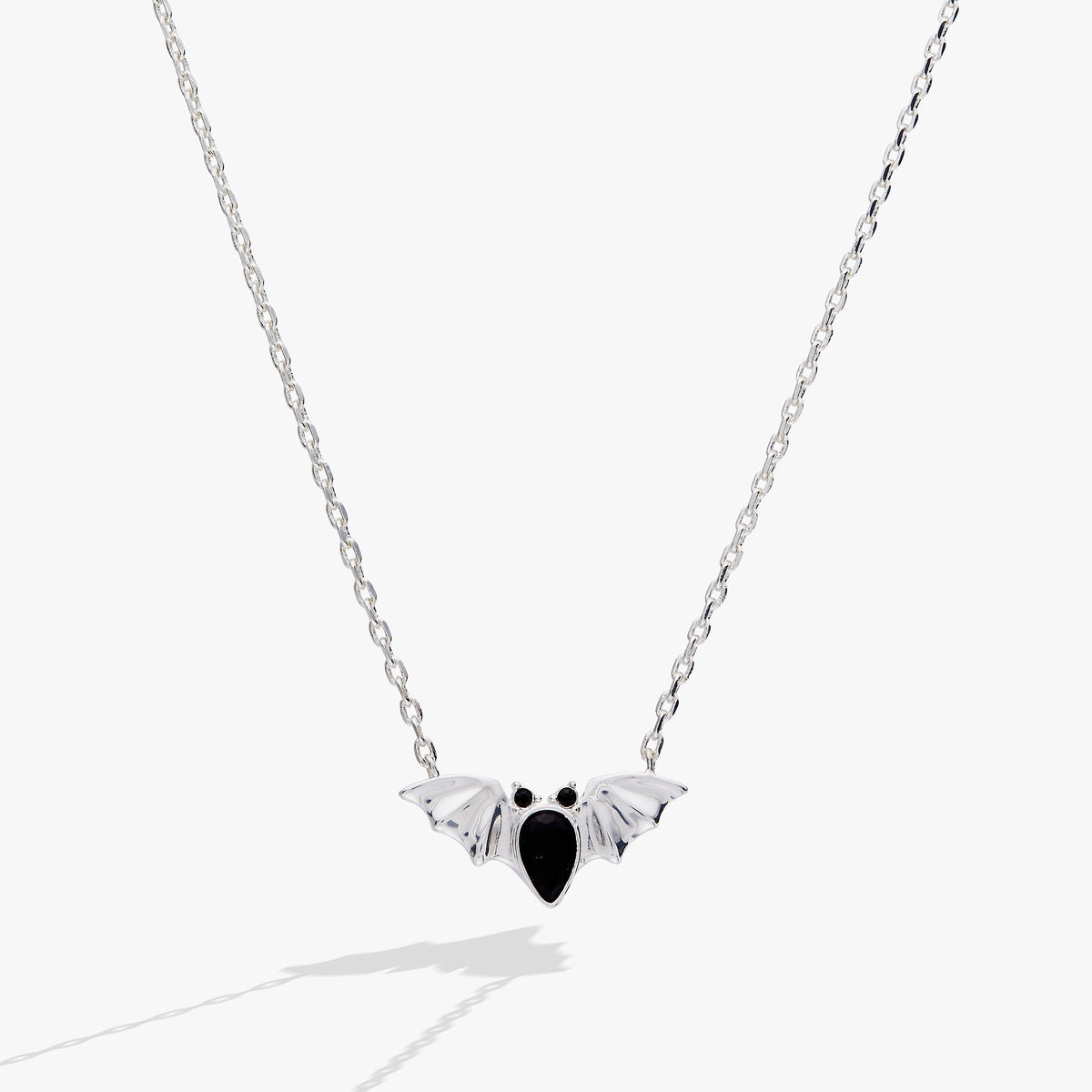 Halloween Crystal Bat Pendant Necklace