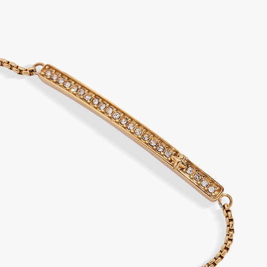 April Everyday Birthstone Pave Bolo Bracelet