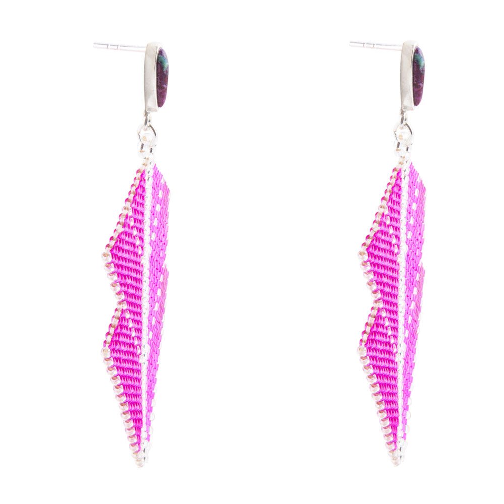 Straight To The Point Seed Bead Earrings