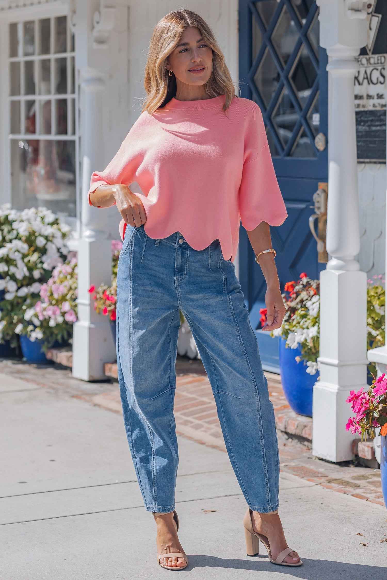 Chloe 3 4 Sleeve Sweater