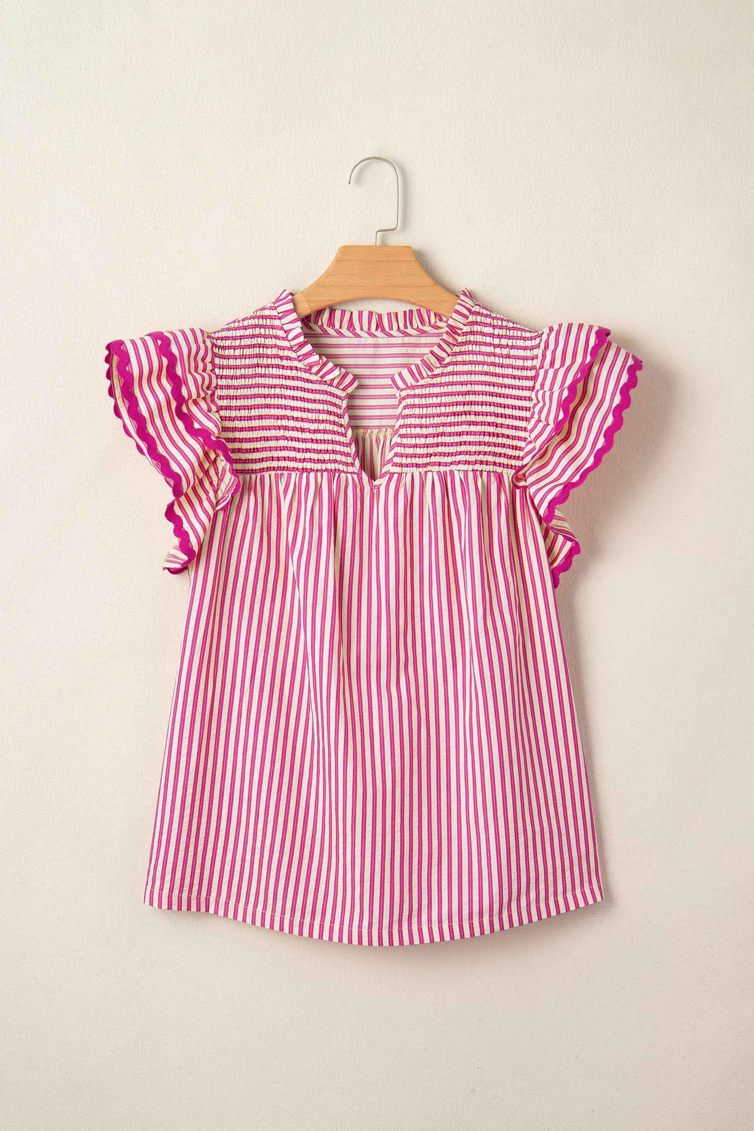 Treasure Ruffled Short Sleeve Blouse