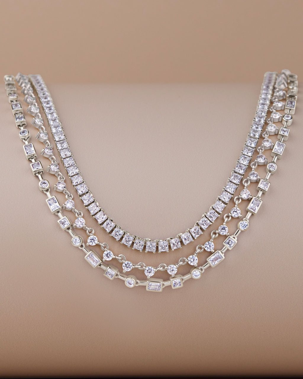 Brette Adjustable CZ Tennis Necklace