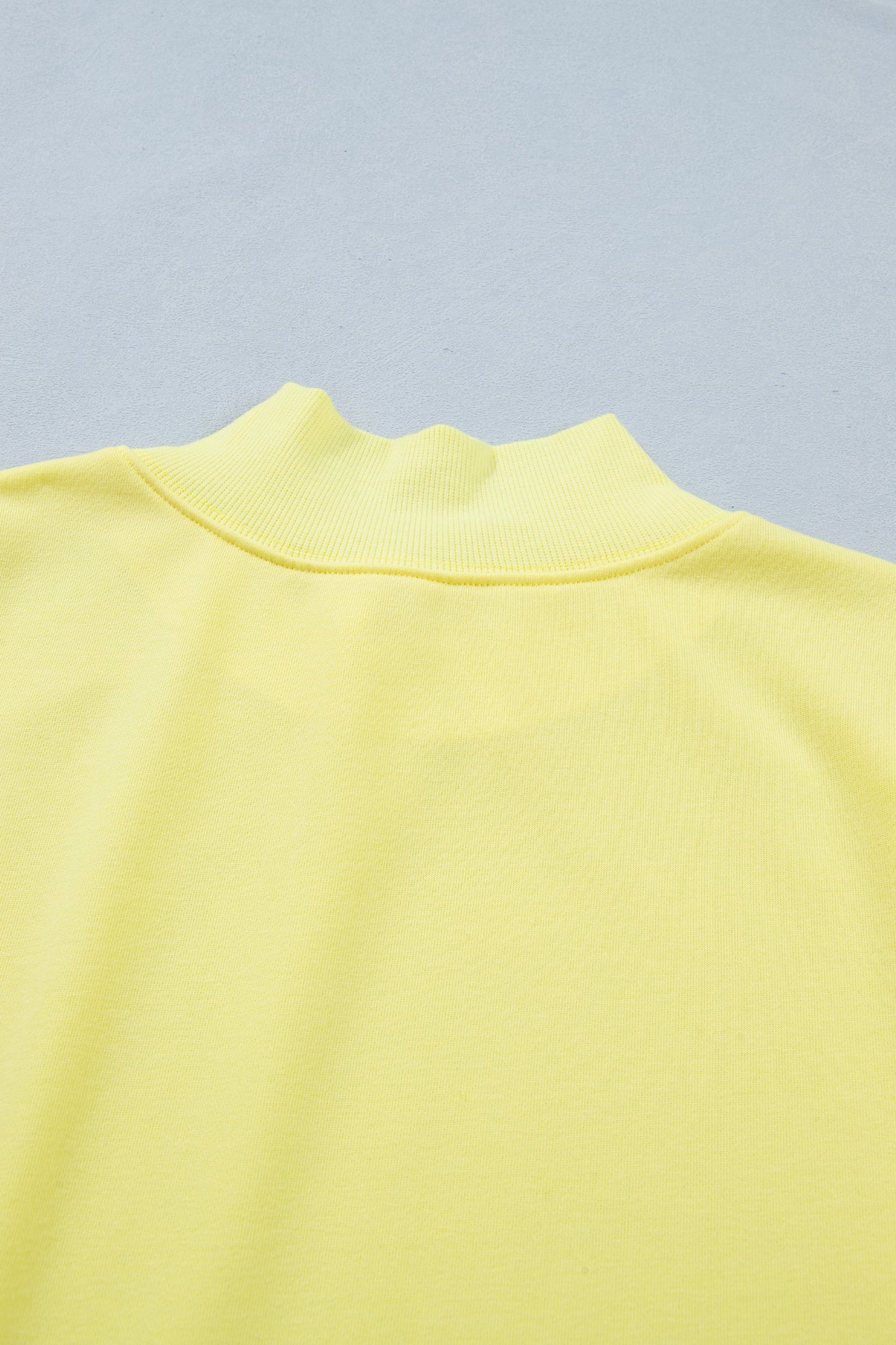 Solid Mock Neck Cap Sleeve Oversized Top