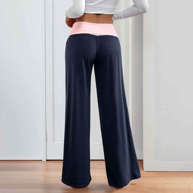 Women’s Wide-Leg Patchwork Pants