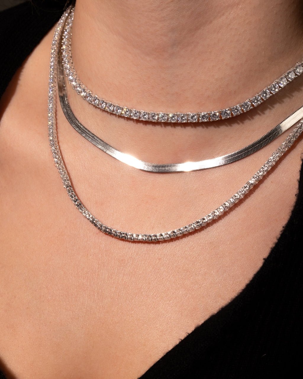 Jadon Adjustable CZ Tennis Necklace