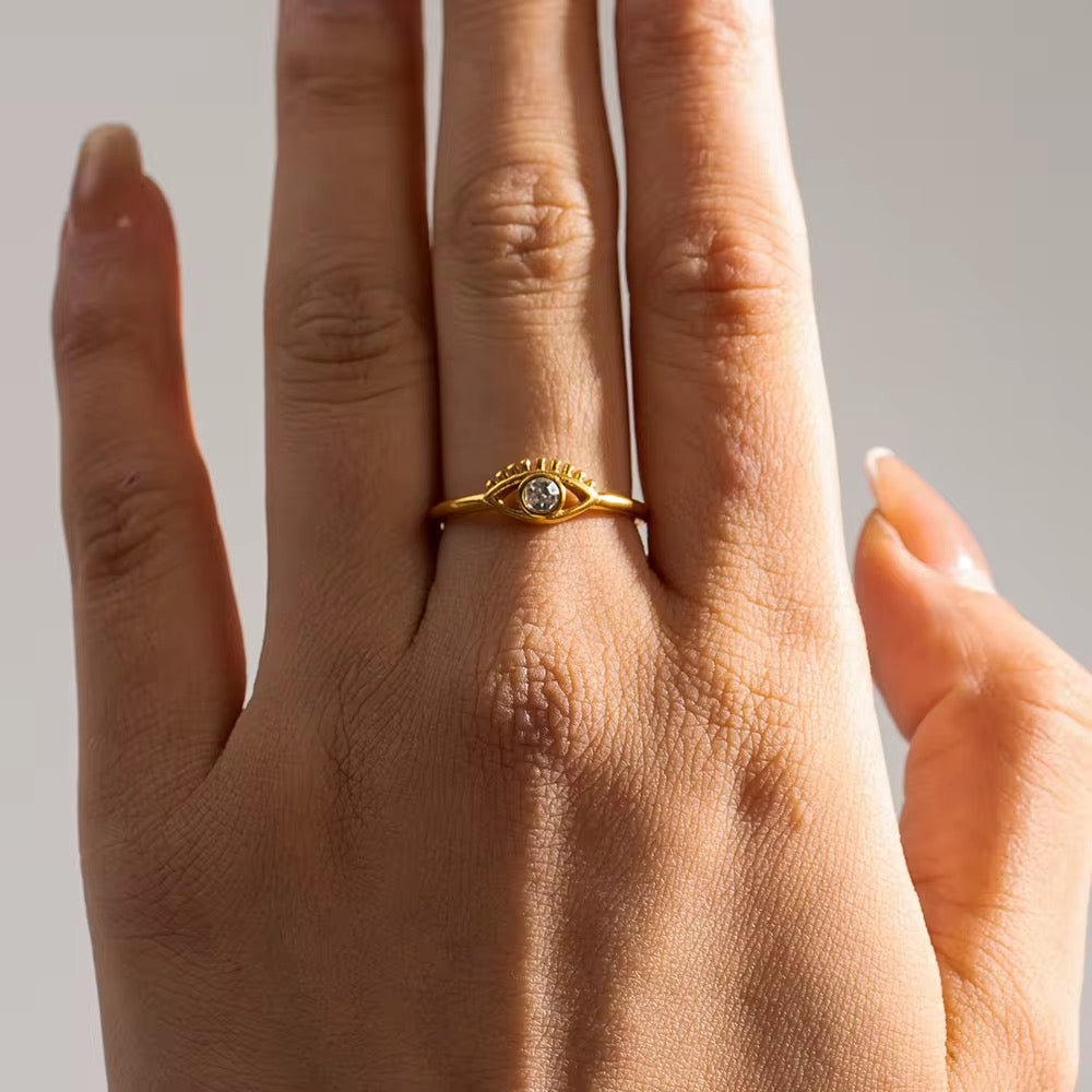 The Evil Eye Dainty Ring