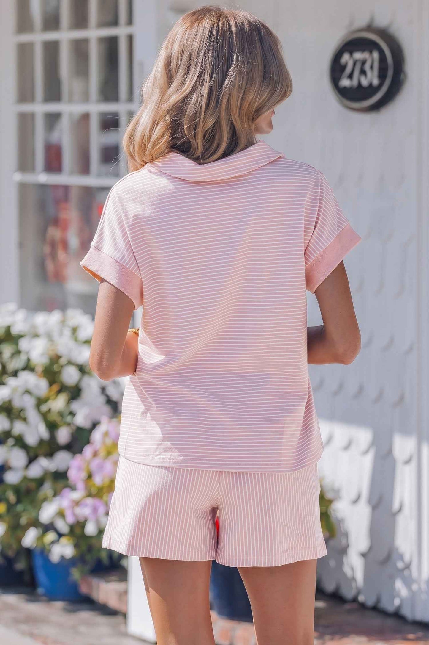 Julianna Dolman Sleeve Polo Shirt Set