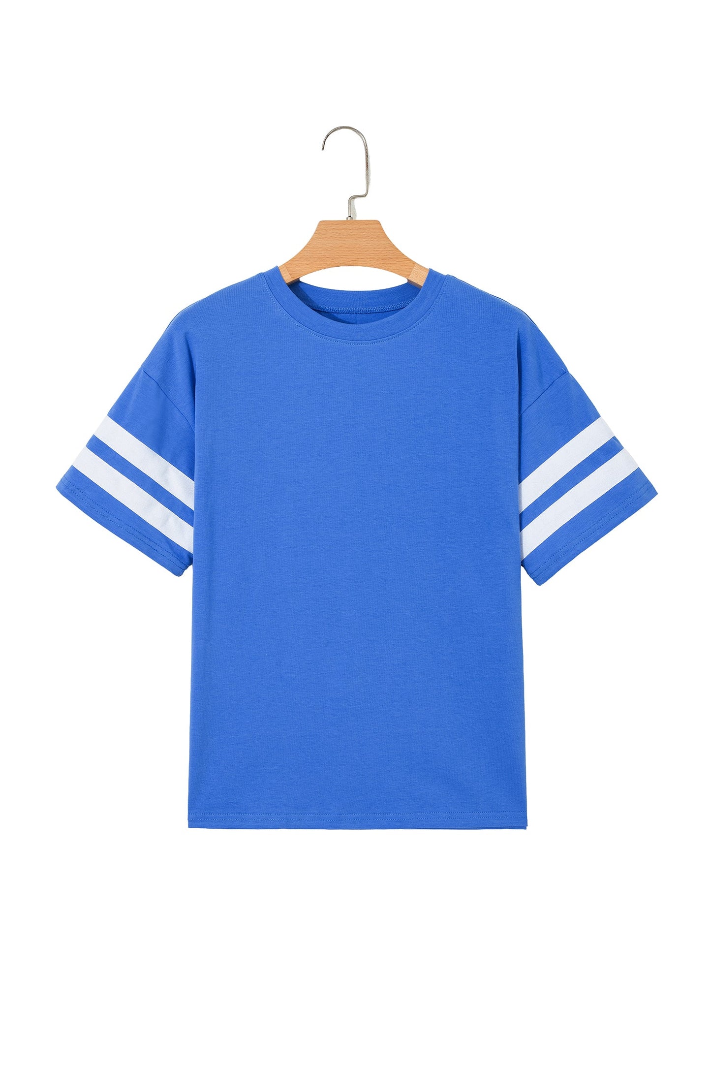 Varsity Stripe Crew Neck Short Sleeve T-Shirt