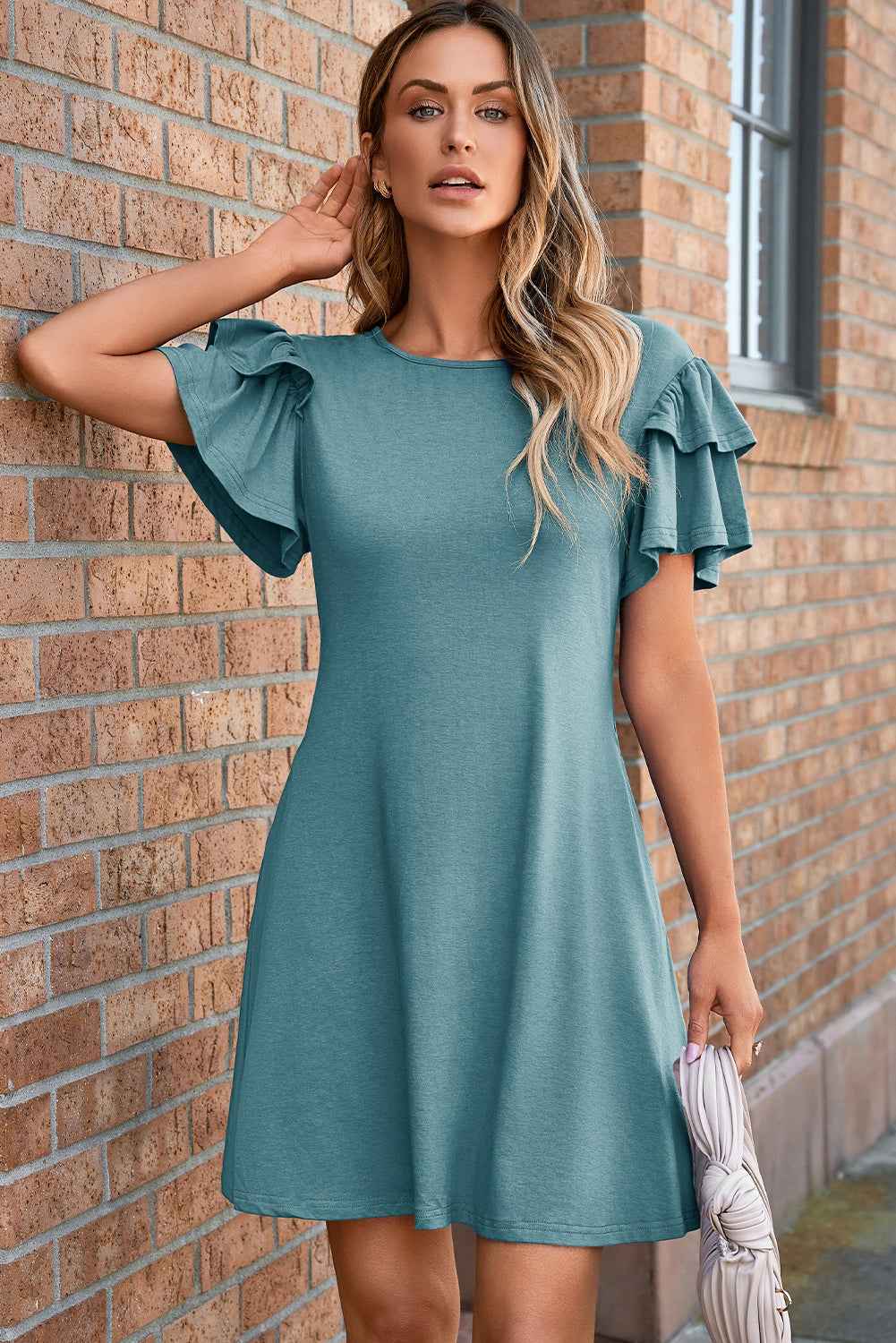 Zaniyah Ruffle Short Sleeve Dress