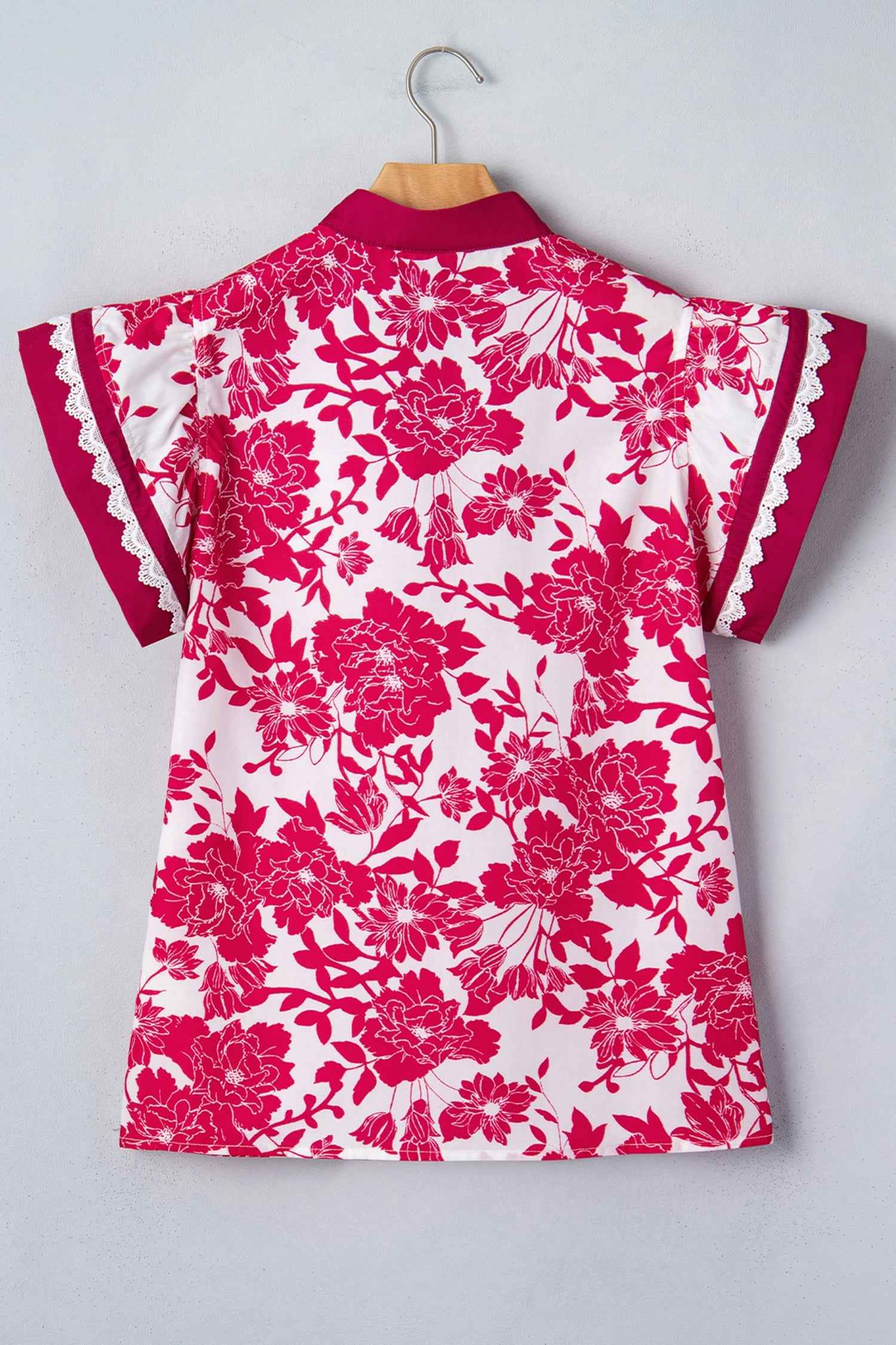 Dahlia Detail Flutter Sleeve Blouse
