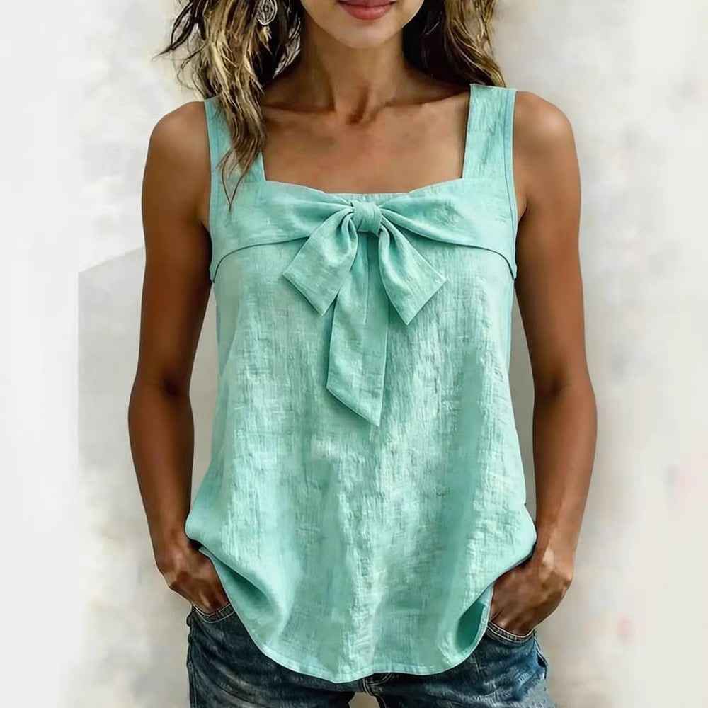 Women's Square-Neck Wide-Strap Sleeveless Tank Top