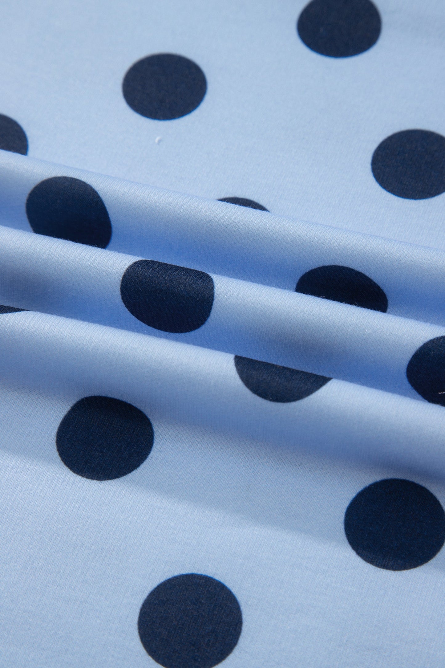 Colorblock Polka Dot Short Sleeve Tee