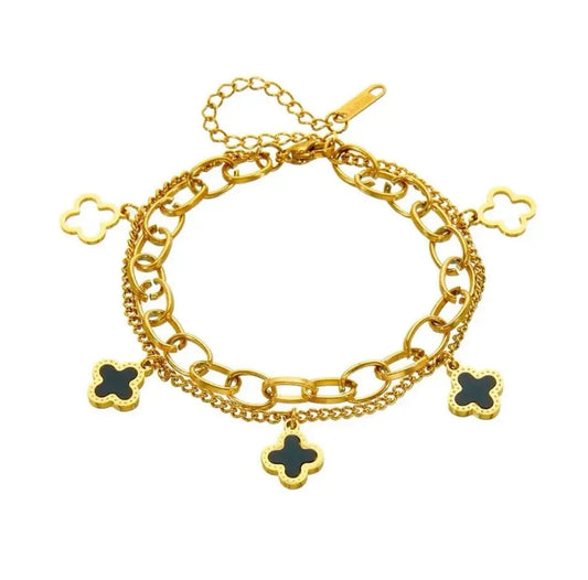 Luck Intention Clover Bracelet - Love. Luck. Hope & Faith