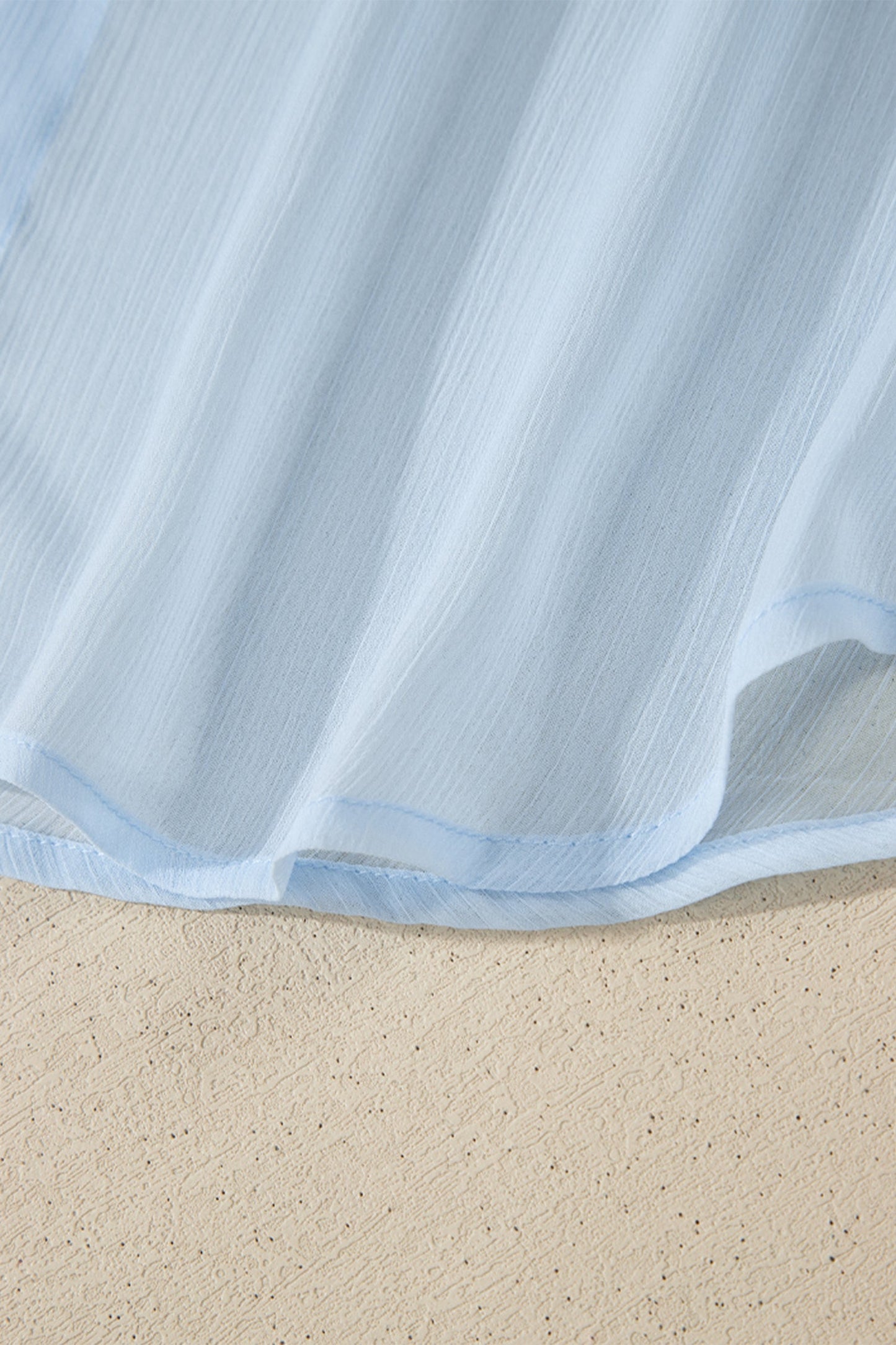 Sheer Tunic Shirt & Drawstring Shorts Cover-Up