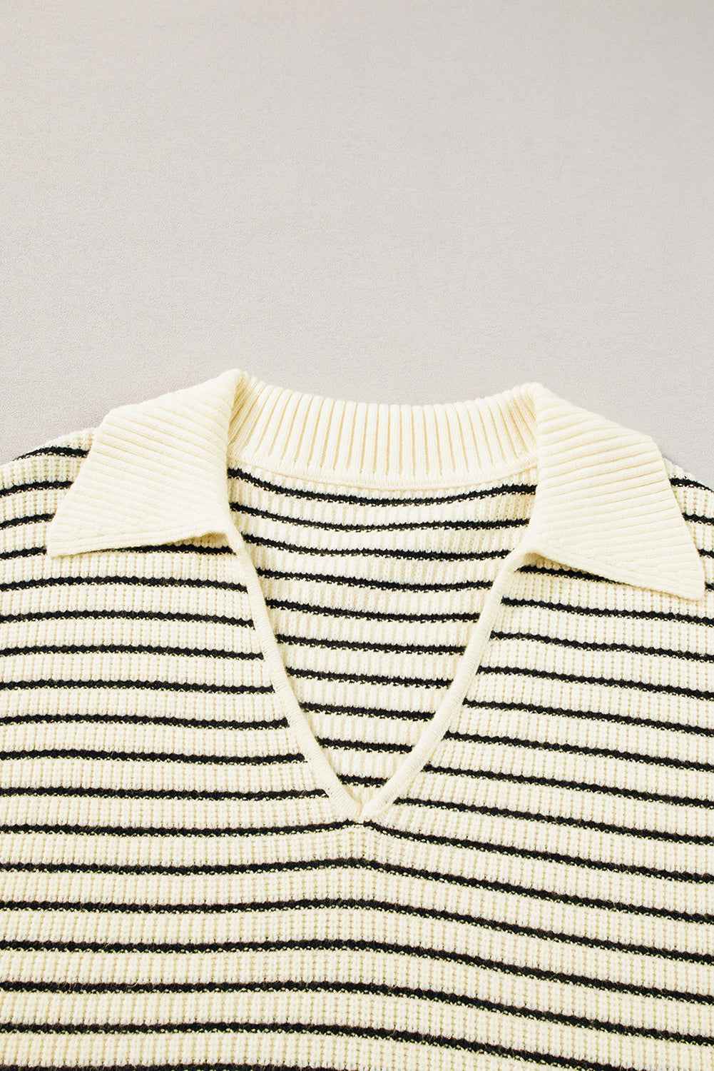 Wynter Stripe Turn Down Sweater