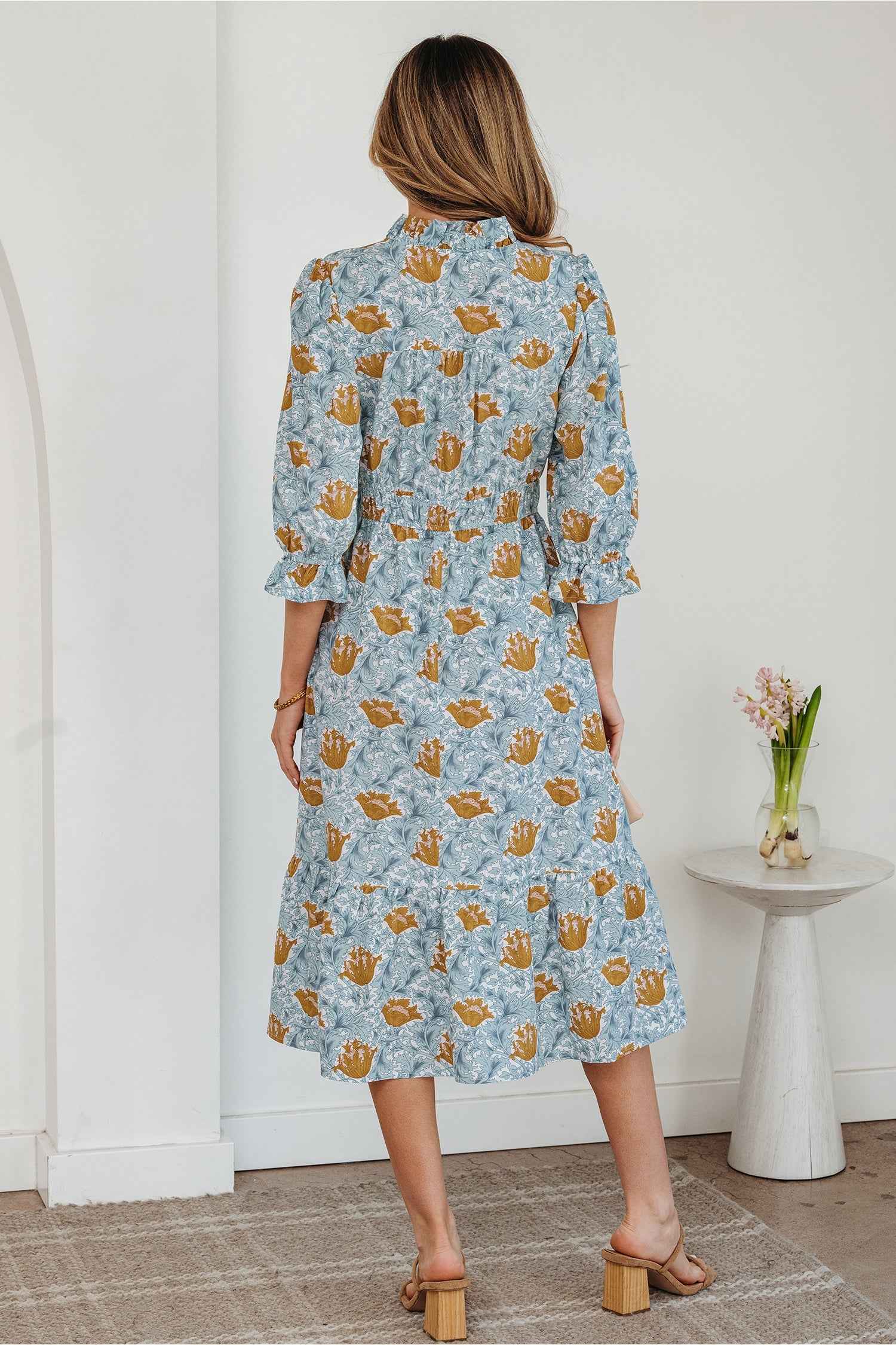 Rosalee Bracelet Sleeve Long Dress