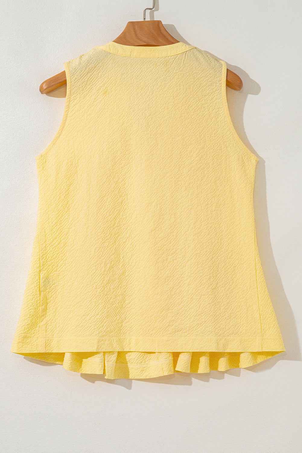 Kenzie Notched Pleated Tank Top