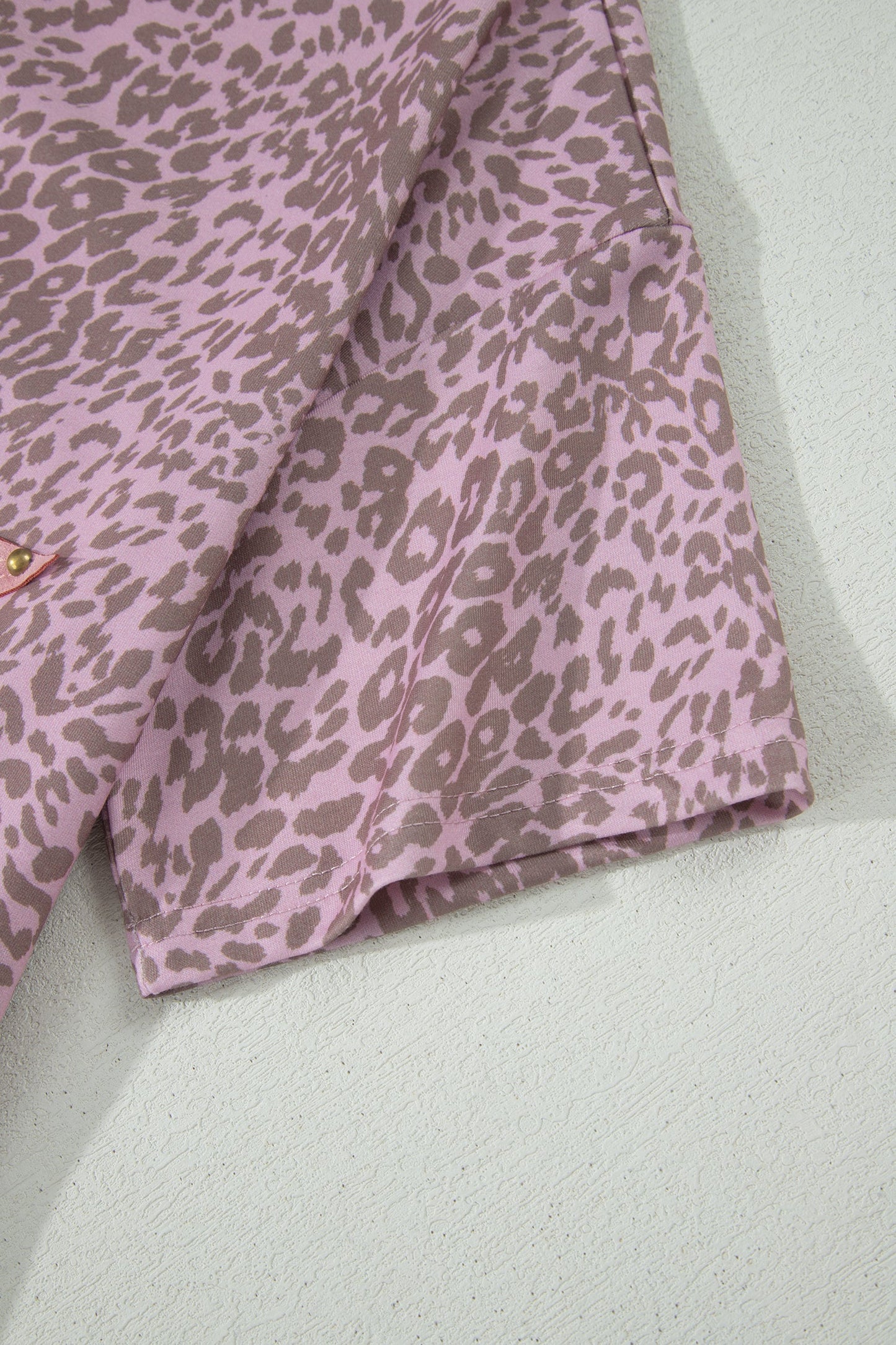 Leopard Retro Star Studded Short Sleeve Tee
