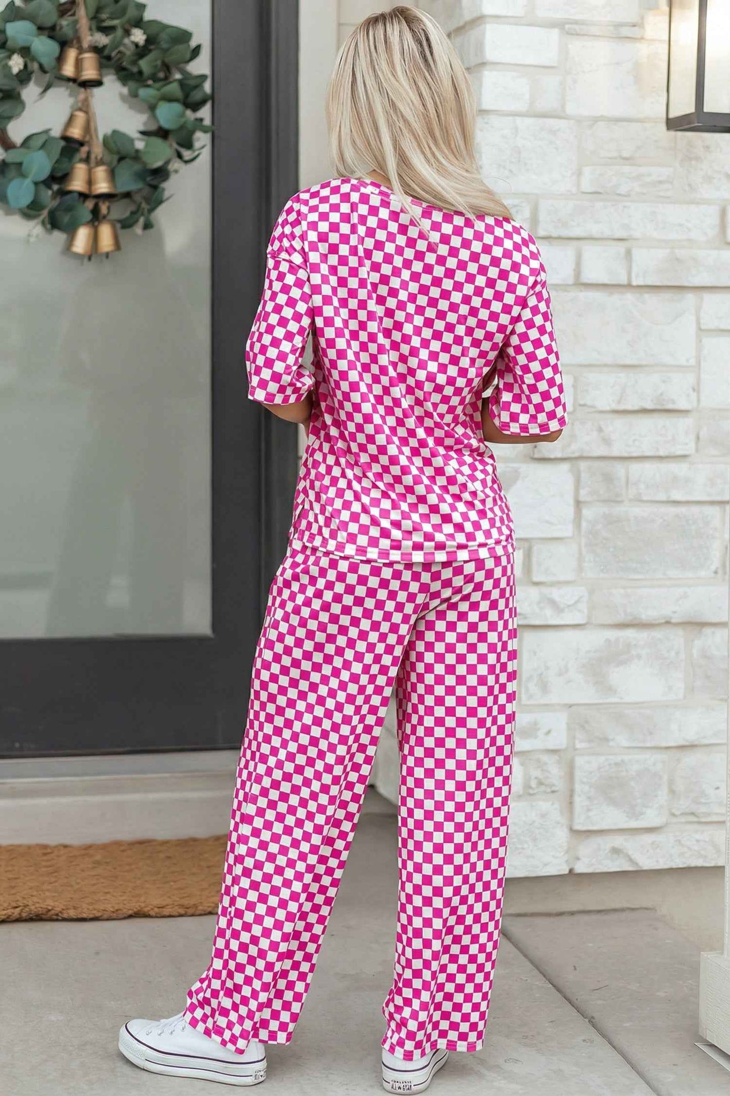 Elisa Print Half Sleeve Lounge Set