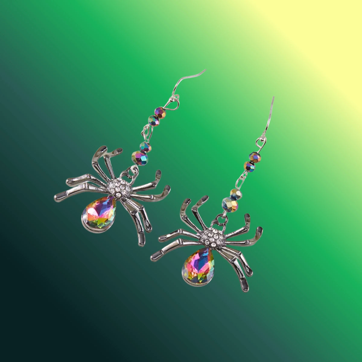 Halloween Spider Dangle Earrings