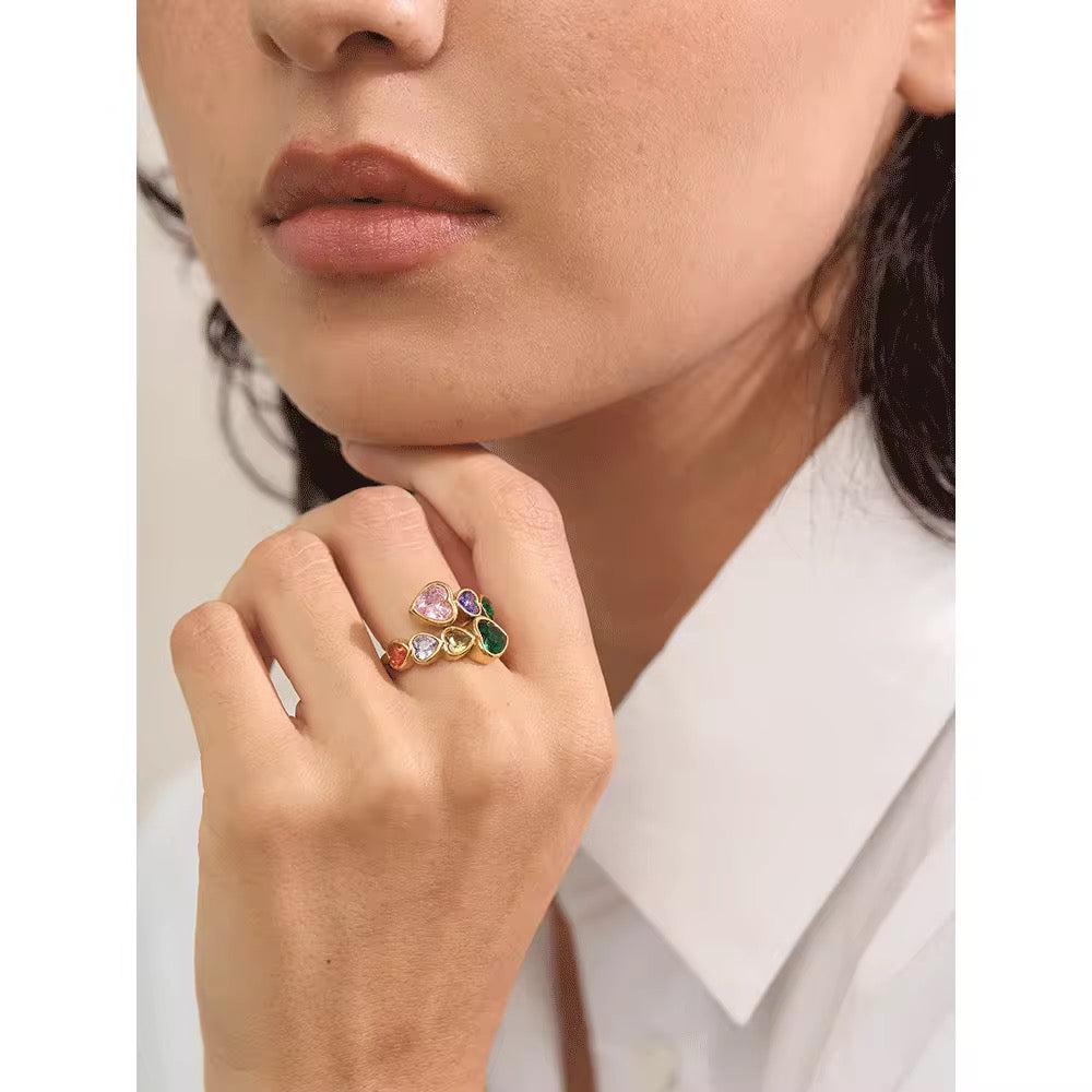 The Amelia Heart Ring