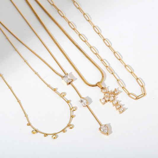 Holy Cross Necklace Stack