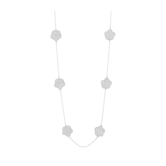 18k Gold Plated Adeline CZ Pave Necklace