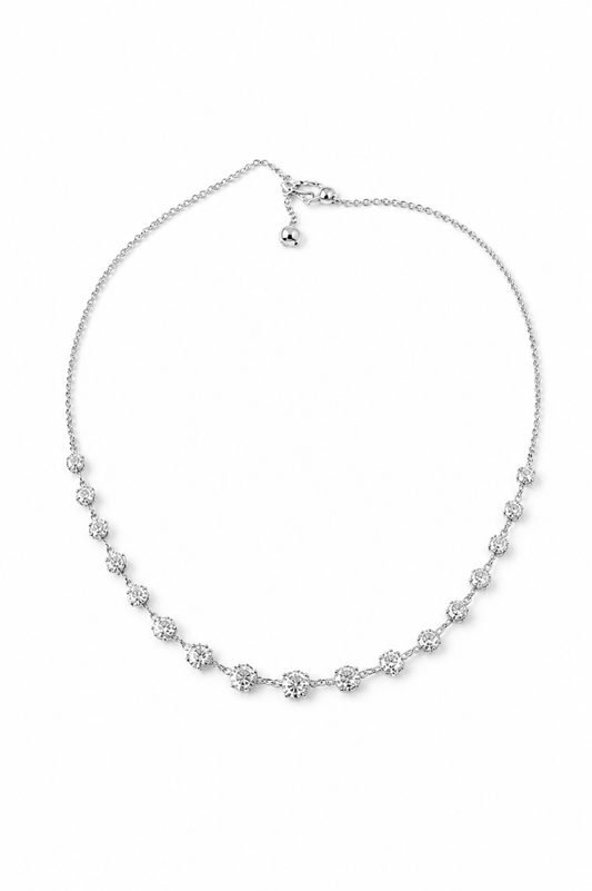 18k Gold Plated Ariella Cz Necklace