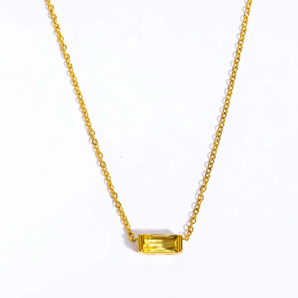 Birthstone Bauble Bar Necklace Collection