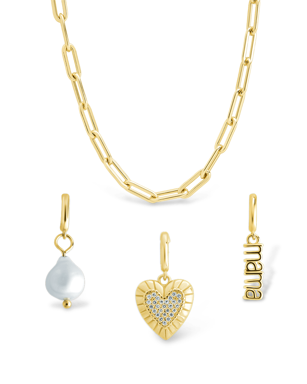 Mother's Day Charm Necklace Set