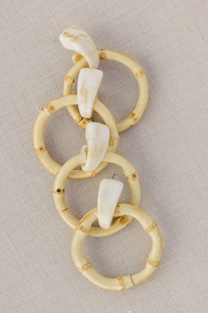 Bali Bamboo Earrings - Light