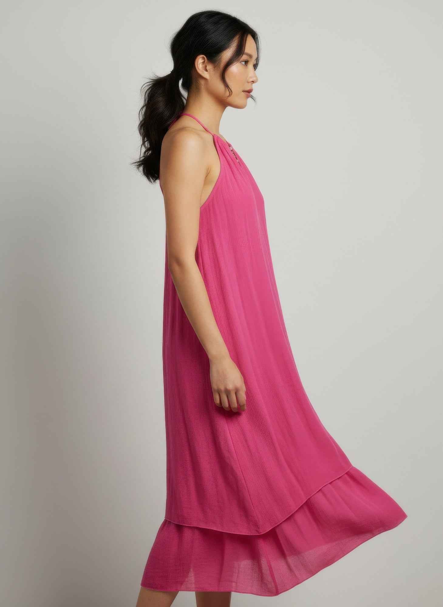 Mlle Gabrielle Solid Sleeveless Dress