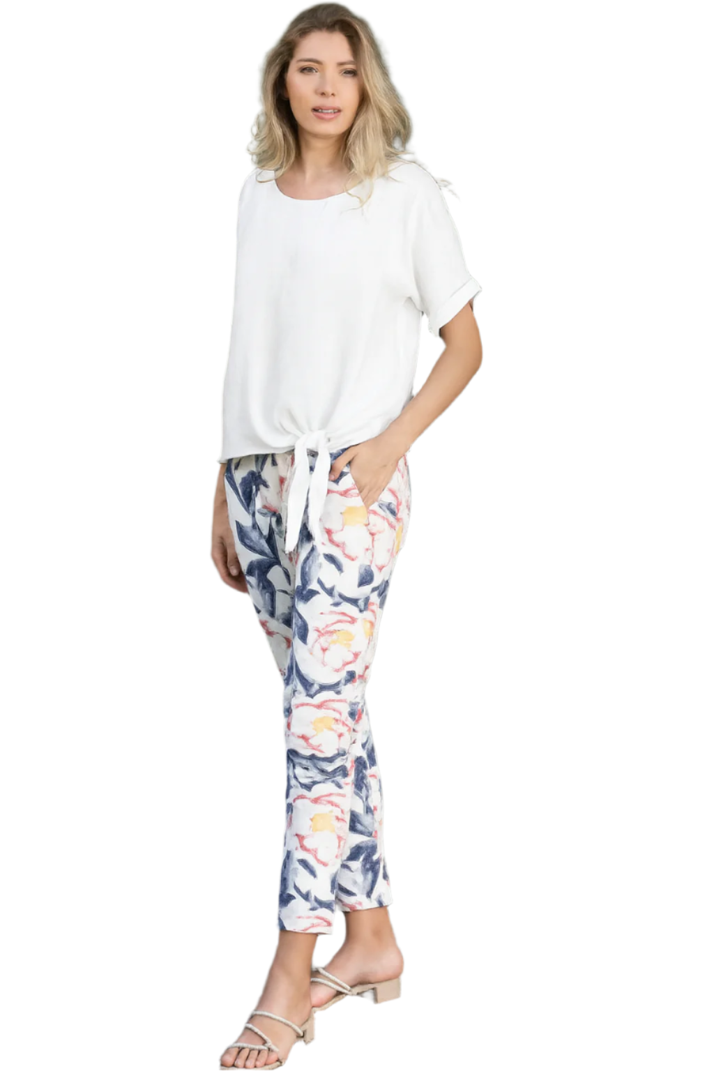 Cherishh Made In Italy Linen Top C6107