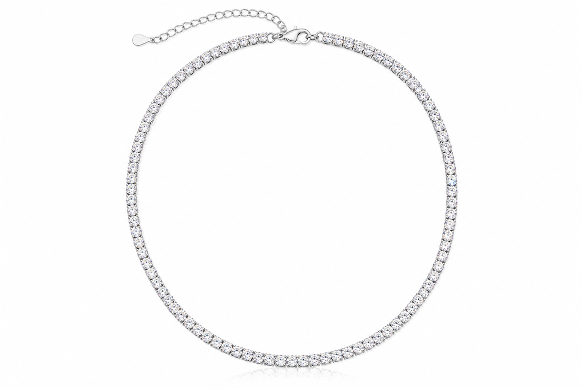 Angel Sparkling Crystal Tennis Choker