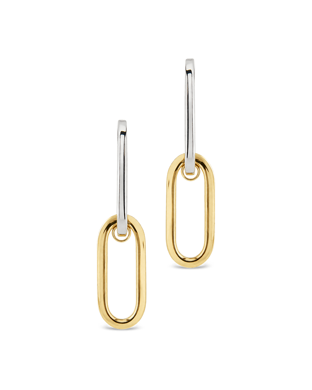 Doreen Mixed Metal Oval Drops