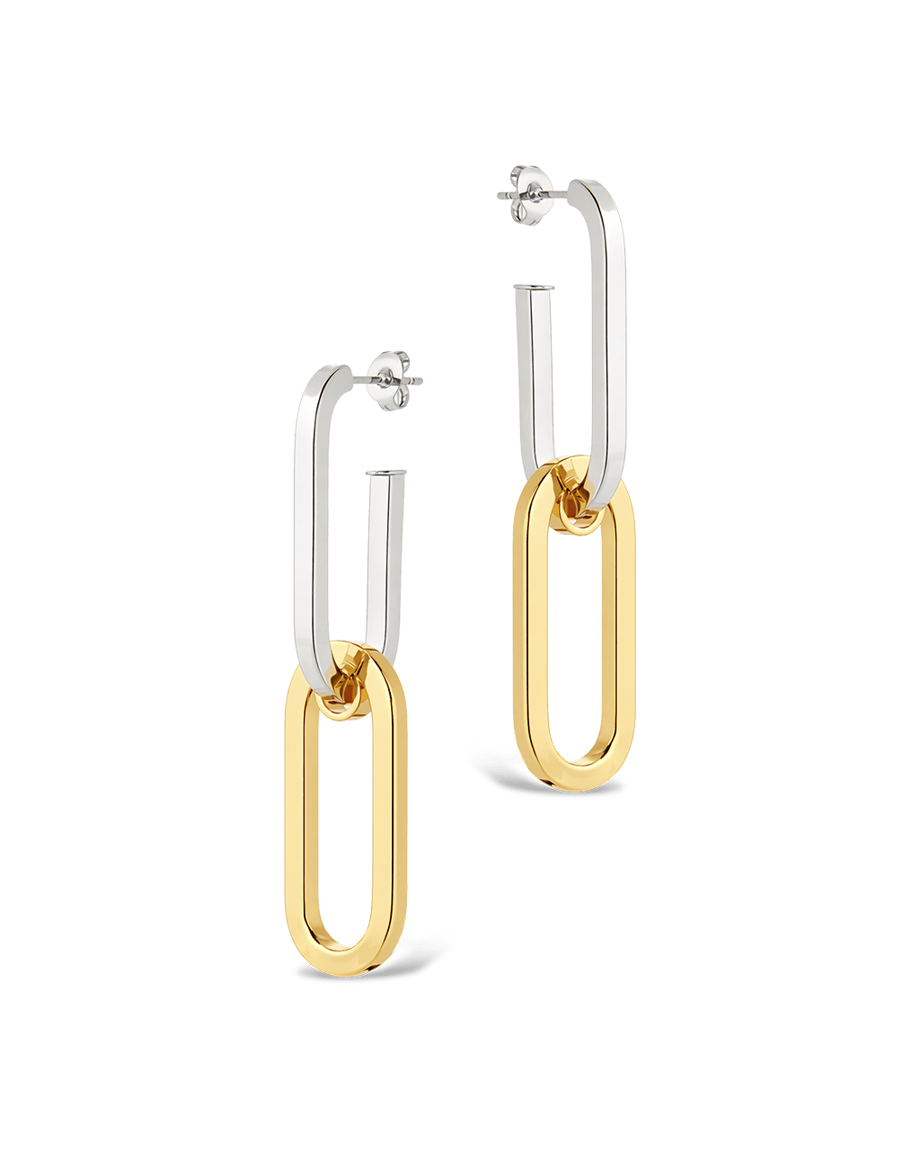 Doreen Mixed Metal Oval Drops