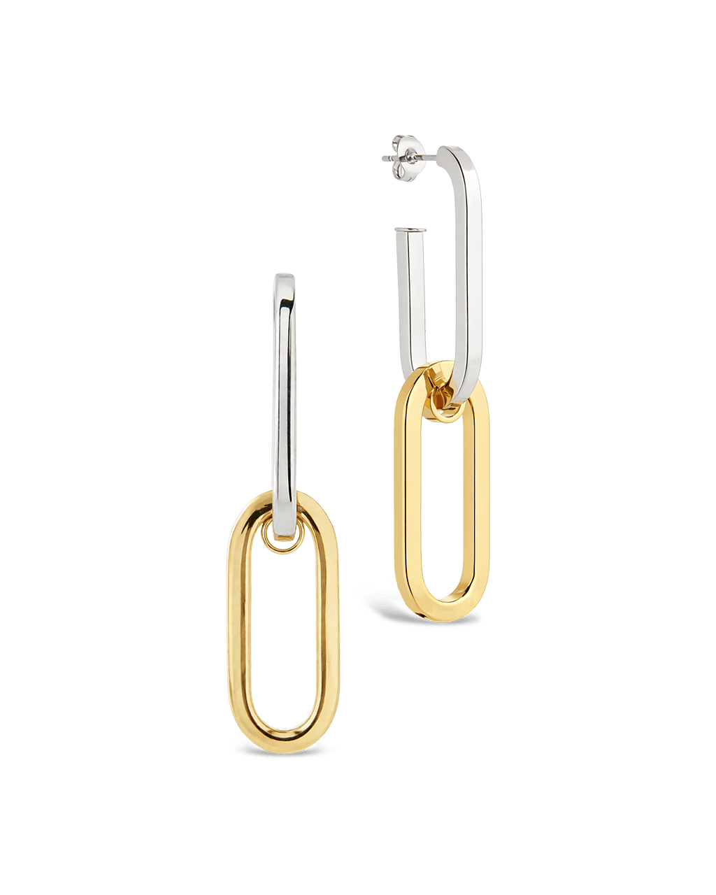 Doreen Mixed Metal Oval Drops