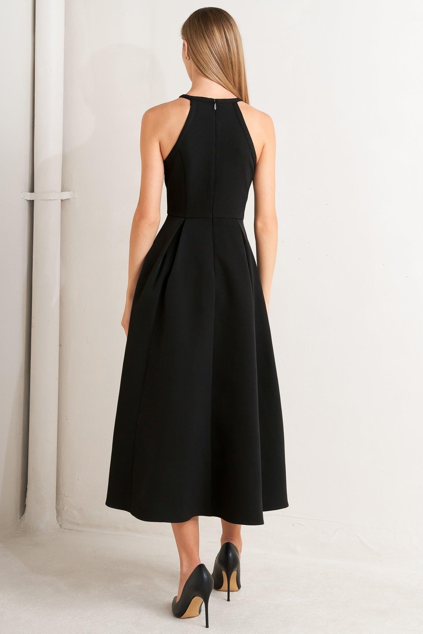 GALAXY CHARM WOVEN MIDI DRESS