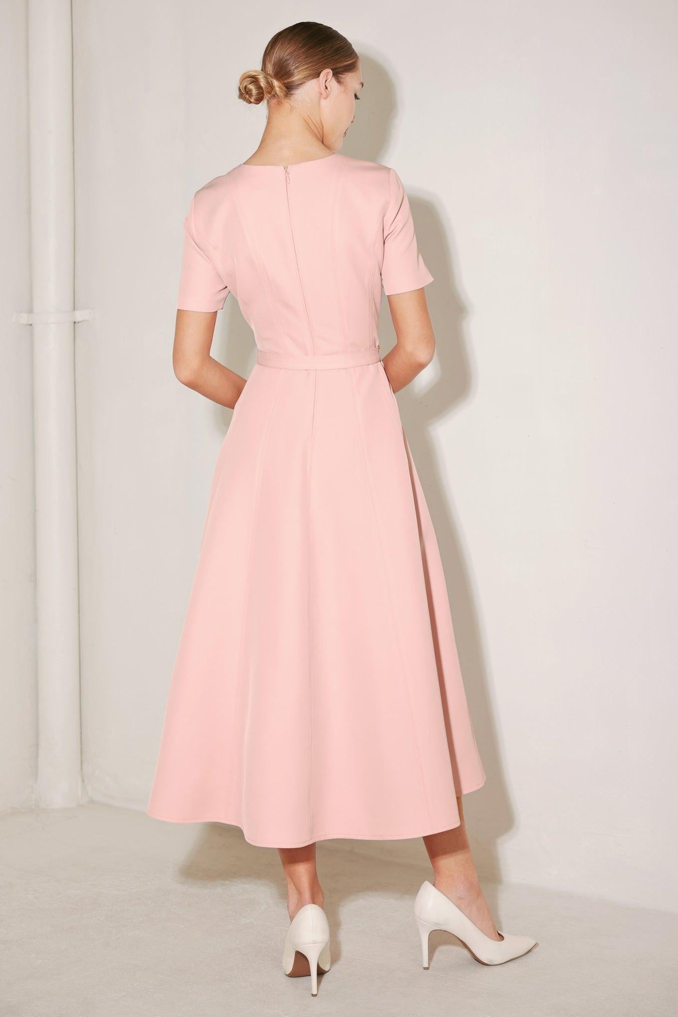 SPRING ICON WOVEN MIDI DRESS